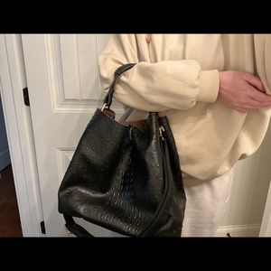 Faux Ostrich Tote